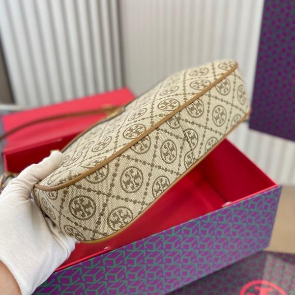 vivian美國代購✨正品 Tory Burch 女生拼接 鏈條包 TB 腋下包 手提包 麻將包 女包 側背包 單肩包-細節圖7