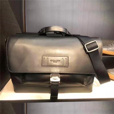 vivian美國代購✨正品 coach 男士休閒商務公文包 翻蓋郵差包 側背包  F24673 附購證禮品袋 男包-細節圖7
