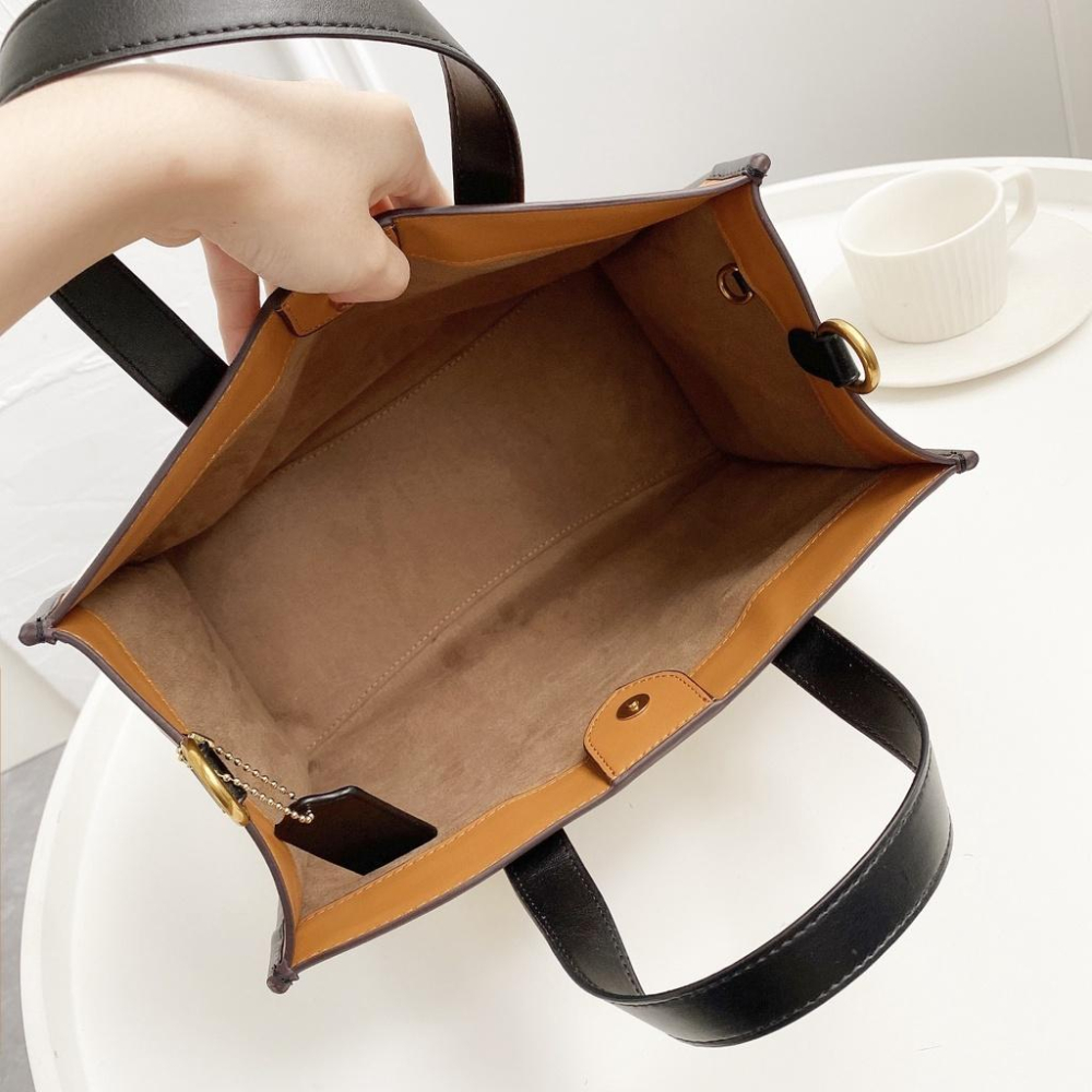 vivian美國代購✨正品 coach 手提包女 托特包 運動包 女士帆布包  女購物袋 媽咪包 大容量子母包-細節圖6