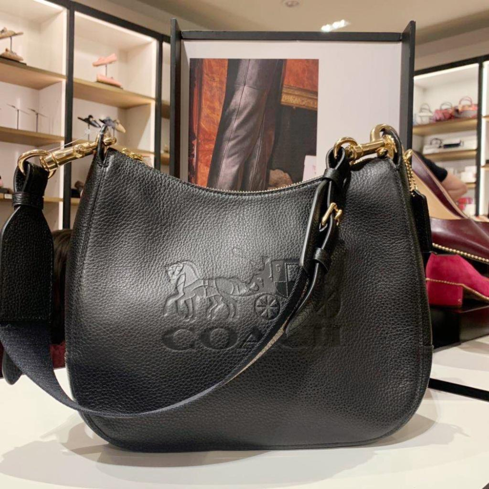 vivian美國代購✨正品 coach 女生包包 半月包 月牙包 Lewis 側背包  F85696 附購證禮品袋-細節圖9