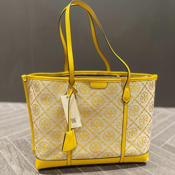 vivian美國代購✨正品 Tory Burch  女士帆布手提包 托特包 女包 購物袋 tb 肩背包 單肩包 側背包-細節圖4