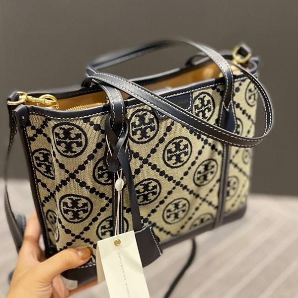 vivian美國代購✨正品 Tory Burch  女士帆布手提包 托特包 女包 購物袋 tb 肩背包 單肩包 側背包-細節圖7