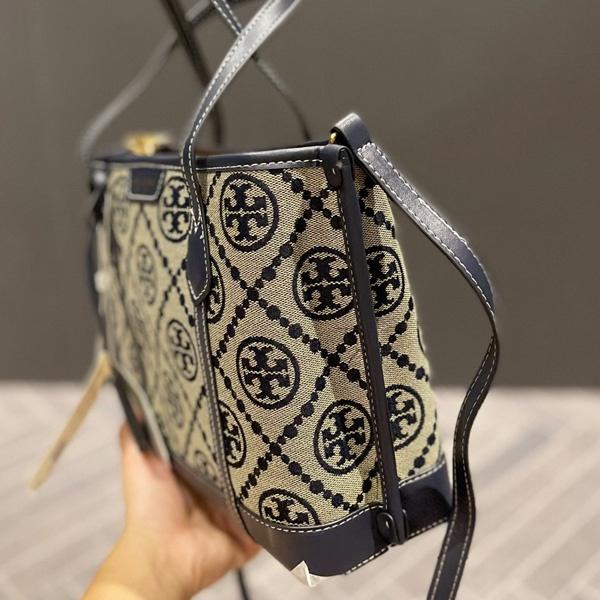 vivian美國代購✨正品 Tory Burch  女士帆布手提包 托特包 女包 購物袋 tb 肩背包 單肩包 側背包-細節圖8