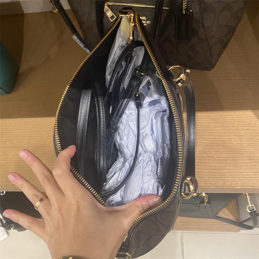 vivian美國代購✨正品 coach 女士 新款 餃子包 女生水餃包 手提包 托特包 側背包 F79998 女生包包-細節圖9