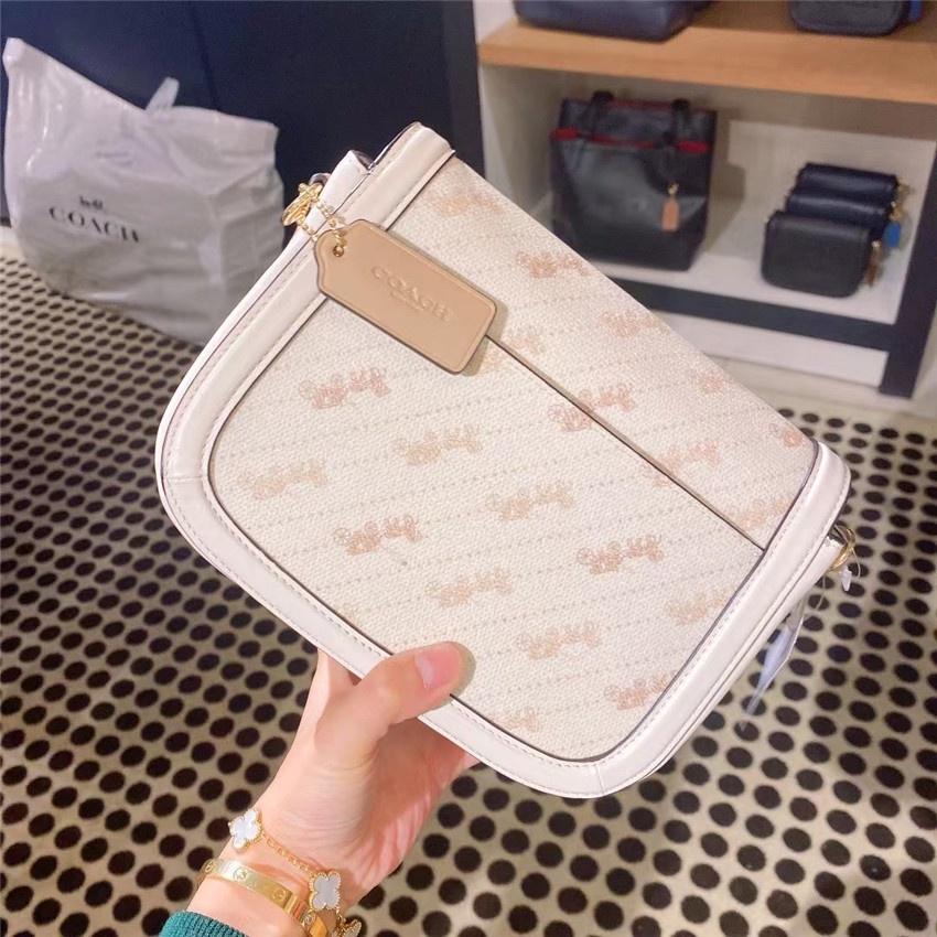 vivian美國代購✨正品 coach女士新款馬鞍包 女包 Carriage 斜挎包 c4059 單肩包 斜背包 側背包-細節圖8