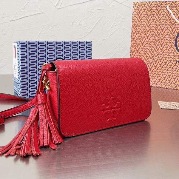 vivian美國代購✨正品  Tory Burch 流蘇包 女生小方包 TB 女包 牛皮真皮 側背包 斜背包 相機包-細節圖2