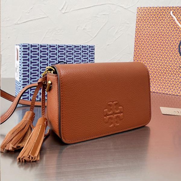 vivian美國代購✨正品  Tory Burch 流蘇包 女生小方包 TB 女包 牛皮真皮 側背包 斜背包 相機包-細節圖3