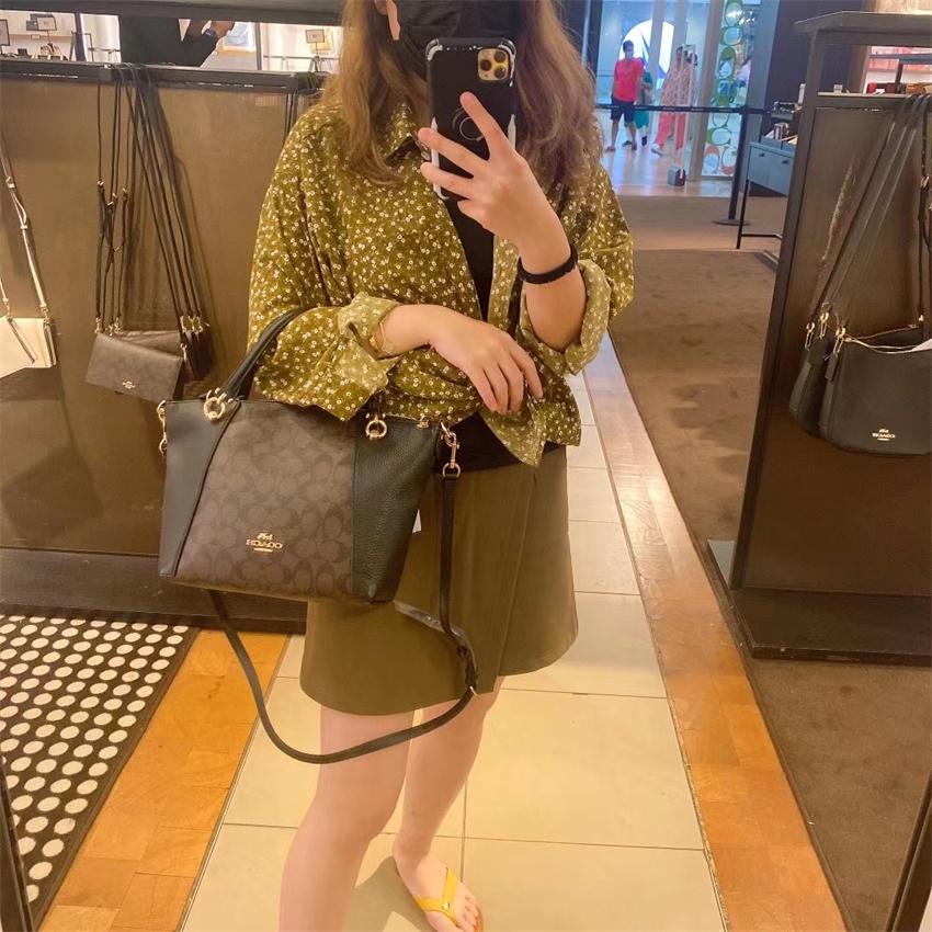 vivian美國代購✨正品 coach 女士餃子包 水餃包 女生包包 手提包 側背包 C6230-細節圖2