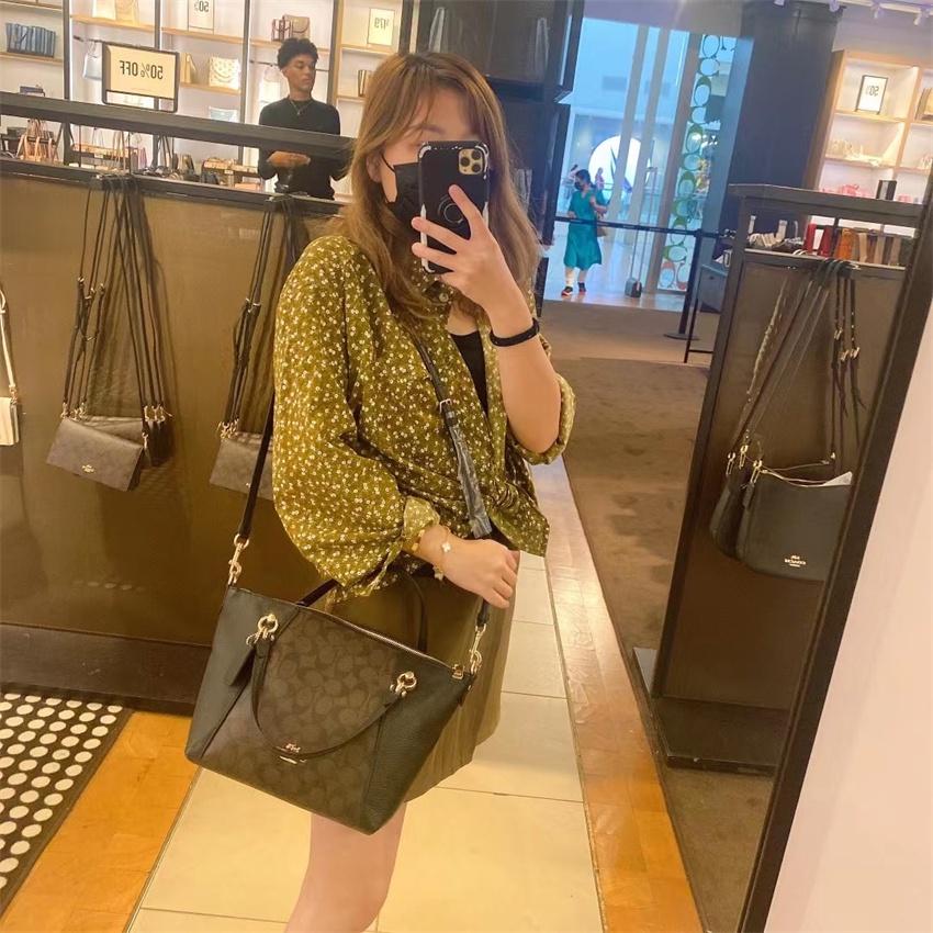 vivian美國代購✨正品 coach 女士餃子包 水餃包 女生包包 手提包 側背包 C6230-細節圖3