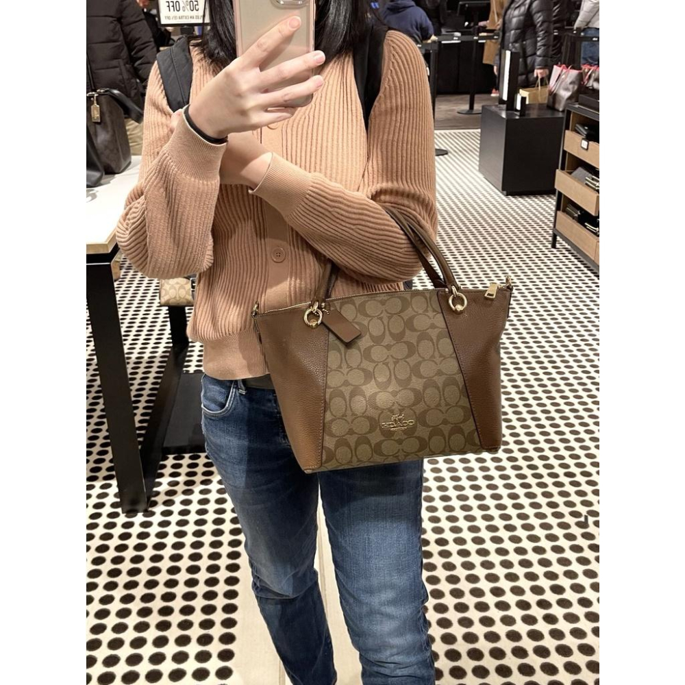 vivian美國代購✨正品 coach 女士餃子包 水餃包 女生包包 手提包 側背包 C6230-細節圖4