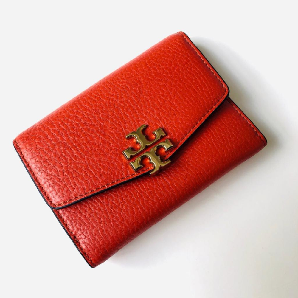 vivian美國代購✨正品 Tory Burch  女生中夾 女生短夾 tb 三折錢包 牛皮 錢包 零錢包 中短夾-細節圖3