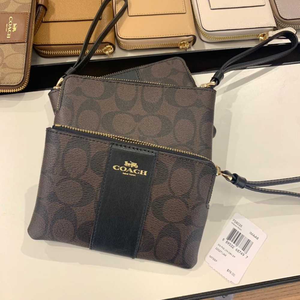 vivian美國代購✨正品 coach 女錢包 女士手腕包 零錢包 女生零錢包 拉鏈錢包鑰匙包 女夾手抓包 小錢包-細節圖3