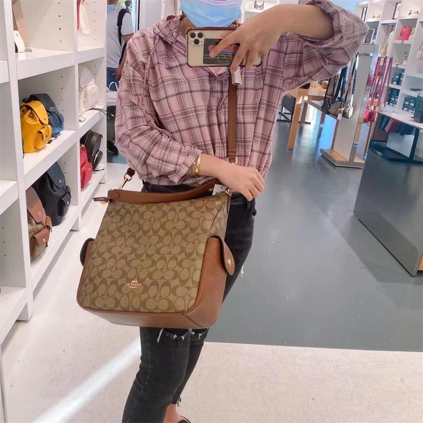 vivian美國代購✨正品 coach 女生牛皮水桶包 PENNIE單肩包 手提包 c1523 女生包包-細節圖5