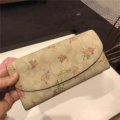 vivian美國代購✨正品 coach 女士皮夾 長夾 手拿包 錢包 F57715 F54022 女生長夾 女用錢包-細節圖2