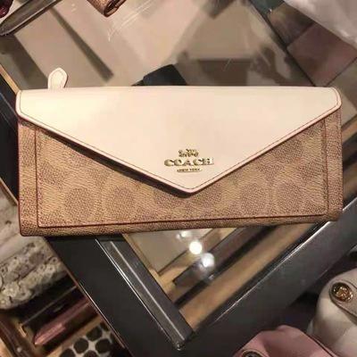 vivian美國代購✨正品 coach 女士皮夾 長夾 手拿包 錢包 F57715 F54022 女生長夾 女用錢包-細節圖3