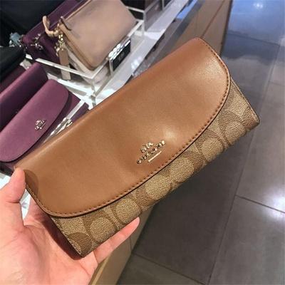 vivian美國代購✨正品 coach 女士皮夾 長夾 手拿包 錢包 F57715 F54022 女生長夾 女用錢包-細節圖6