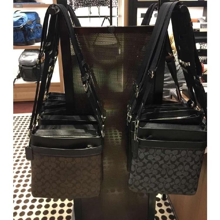 vivian美國代購✨正品 coach 男士側背包 公文包 單肩包 商務斜挎包 F68014 附購證禮品袋 男包-細節圖3