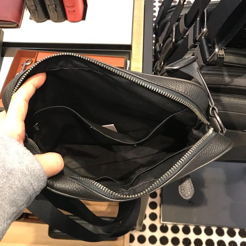 vivian美國代購✨正品 coach 男士側背包 公文包 單肩包 商務斜挎包 F68014 附購證禮品袋 男包-細節圖9