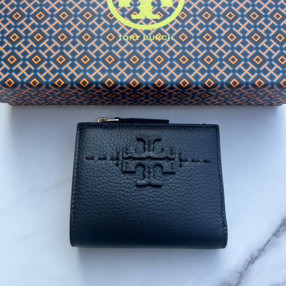 vivian美國代購✨正品 Tory Burch 新品 新款短款錢包 TB 牛皮 女生短夾 小錢包 女生皮夾 零錢包-細節圖4