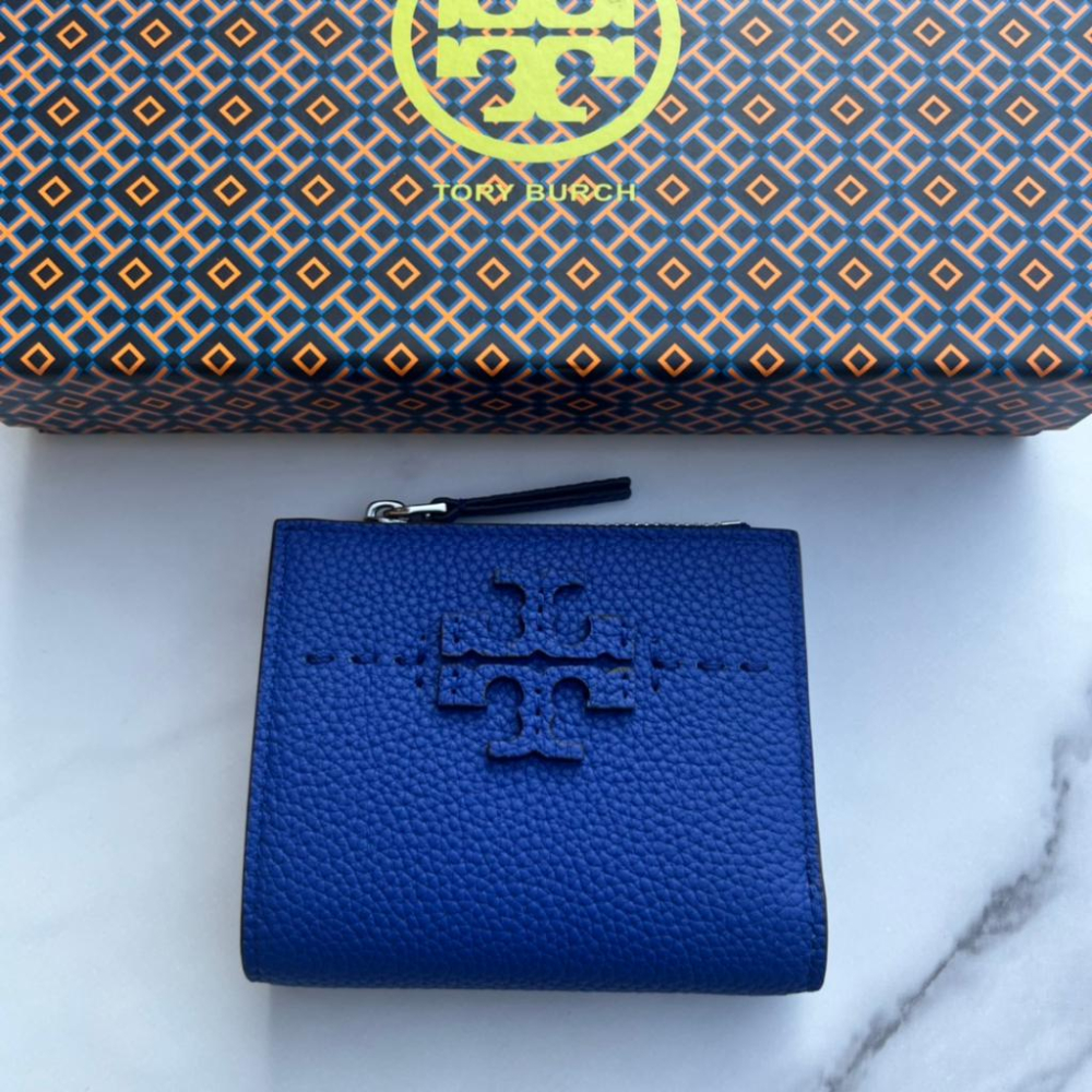 vivian美國代購✨正品 Tory Burch 新品 新款短款錢包 TB 牛皮 女生短夾 小錢包 女生皮夾 零錢包-細節圖5