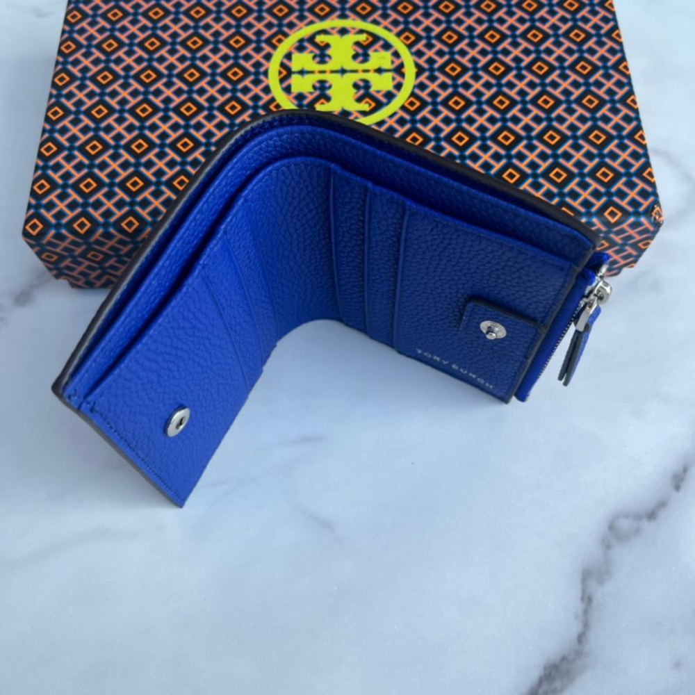 vivian美國代購✨正品 Tory Burch 新品 新款短款錢包 TB 牛皮 女生短夾 小錢包 女生皮夾 零錢包-細節圖9