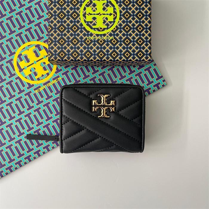 vivian美國代購✨正品 Tory Burch  女士條紋零錢包 TB 短夾 女生錢包 女生短夾 皮夾 短錢包-細節圖2
