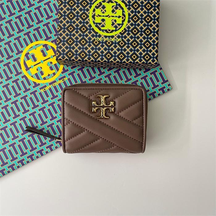 vivian美國代購✨正品 Tory Burch  女士條紋零錢包 TB 短夾 女生錢包 女生短夾 皮夾 短錢包-細節圖3