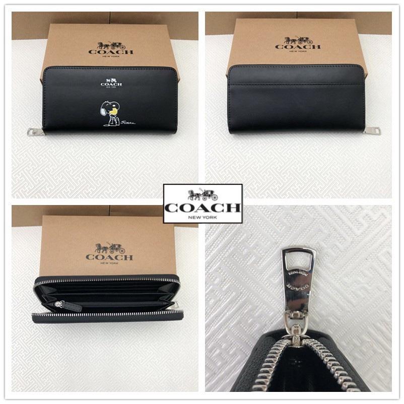 vivian美國代購✨正品 coach 女生經典長夾 真皮拉鏈錢夾 多卡位女生皮夾 手拿包 錢包 C3547 F5237-細節圖6