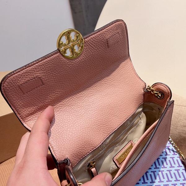 vivian美國代購✨正品 Tory Burch 女士翻蓋鏈條包 TB 側背包 小方包 大logo 晚宴包 女包 單肩包-細節圖8