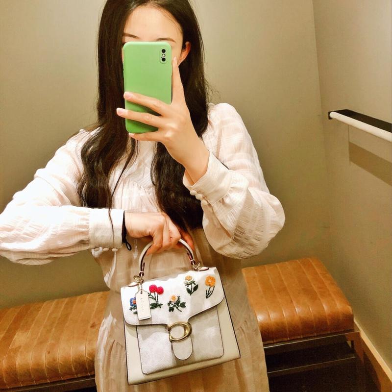 vivian美國代購✨正品 coach 女士tabby 手提包 酒神包 真牛皮女包 單肩包 斜挎包 女生包包-細節圖5