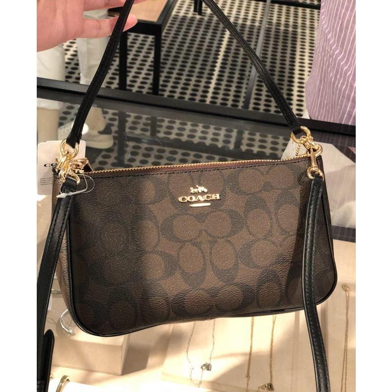 vivian美國代購✨正品 coach 女士麻將包 新款老虎斜挎包 側背包 小方包 F691 C7699 女生包包-細節圖7