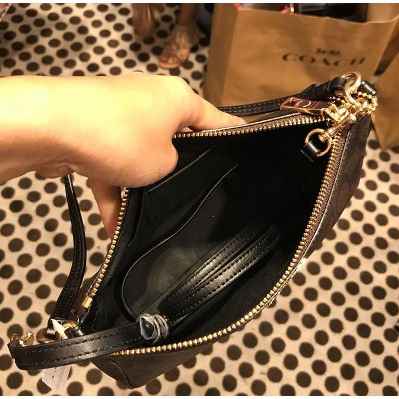 vivian美國代購✨正品 coach 女士麻將包 新款老虎斜挎包 側背包 小方包 F691 C7699 女生包包-細節圖8