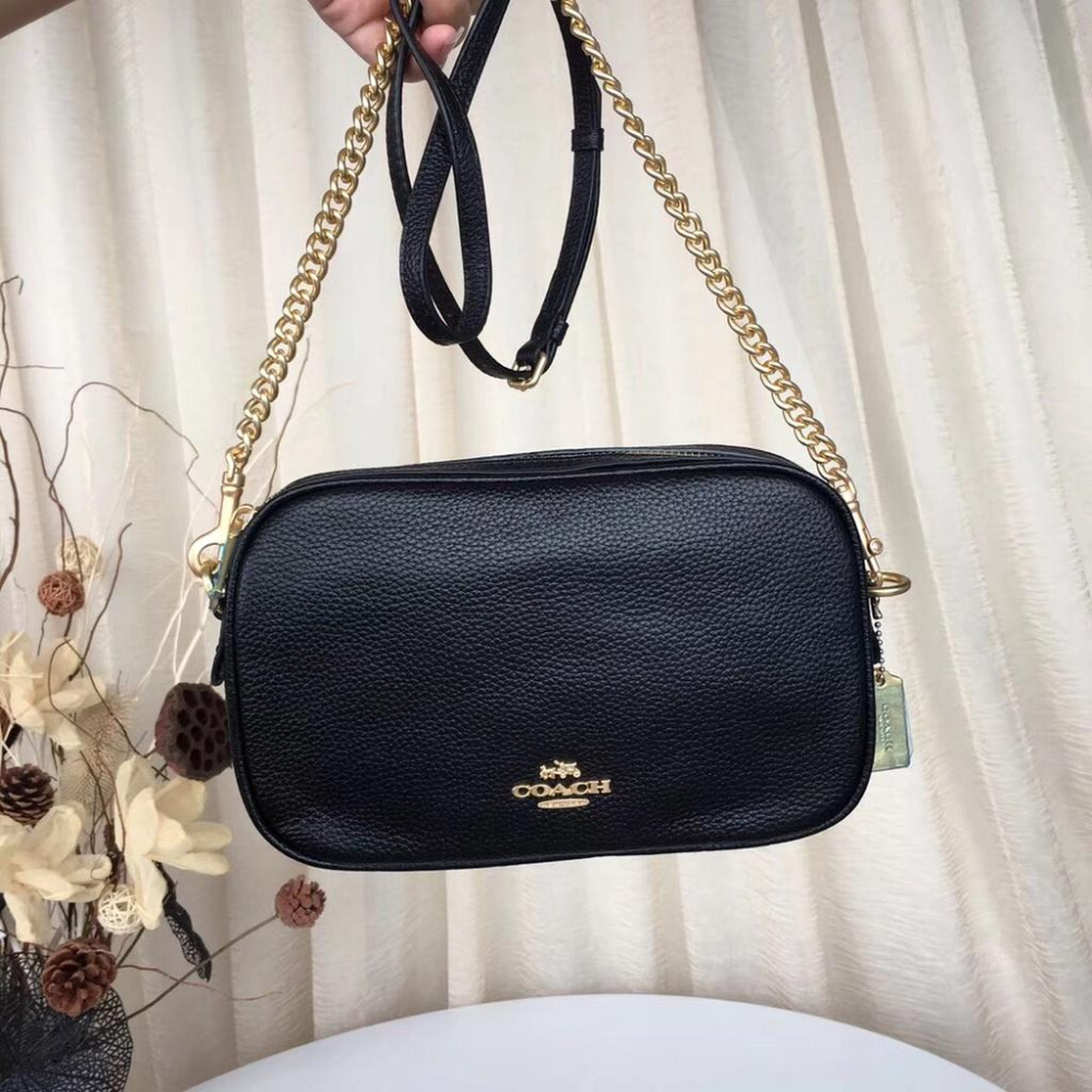 vivian美國代購✨正品 coach 女士單層鏈條包 相機包 小方包 女生包包 側背包 單肩包 斜挎包 斜背包-細節圖2