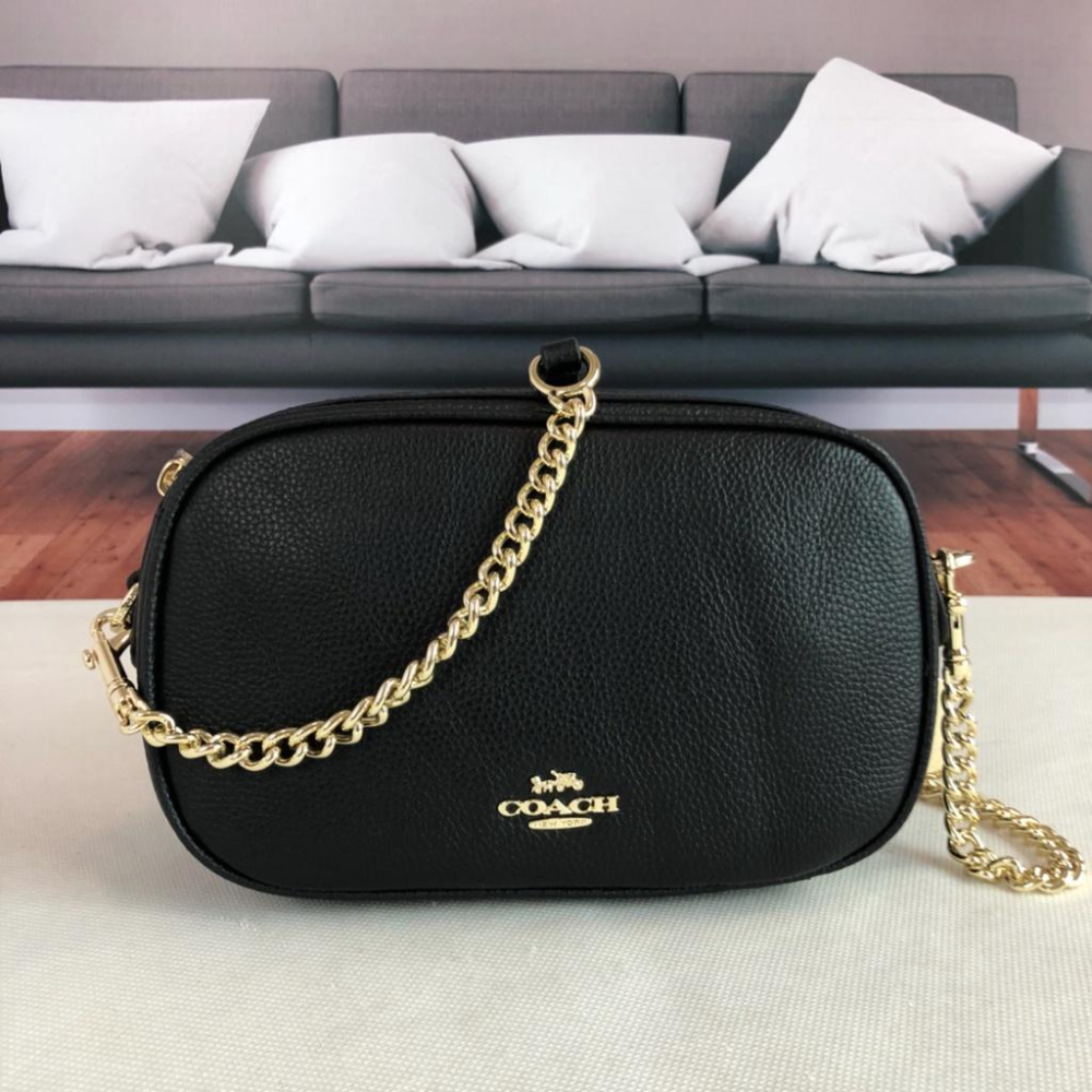 vivian美國代購✨正品 coach 女士單層鏈條包 相機包 小方包 女生包包 側背包 單肩包 斜挎包 斜背包-細節圖6