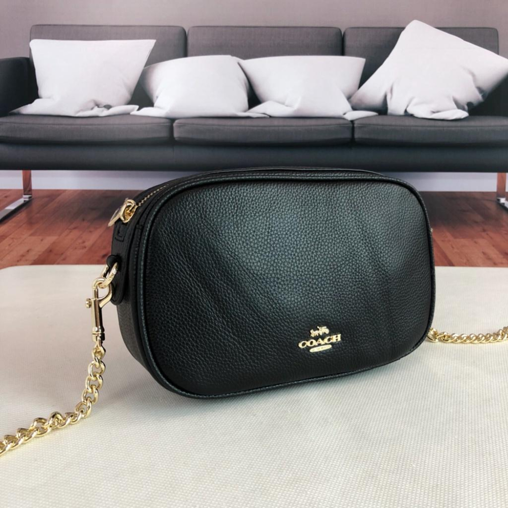 vivian美國代購✨正品 coach 女士單層鏈條包 相機包 小方包 女生包包 側背包 單肩包 斜挎包 斜背包-細節圖7