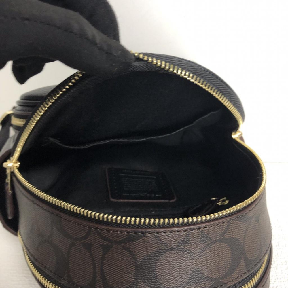 vivian美國代購✨正品 coach 女士mini雙肩包 女生包包 後背包 書包 C8604-細節圖8