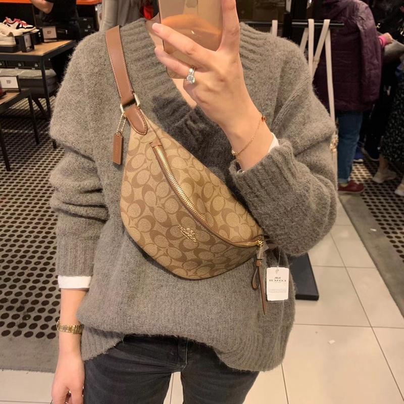 vivian美國代購✨正品 coach 腰包 胸包 經典百搭單肩包 男女通用斜挎包 側背包 48740/48741-細節圖8