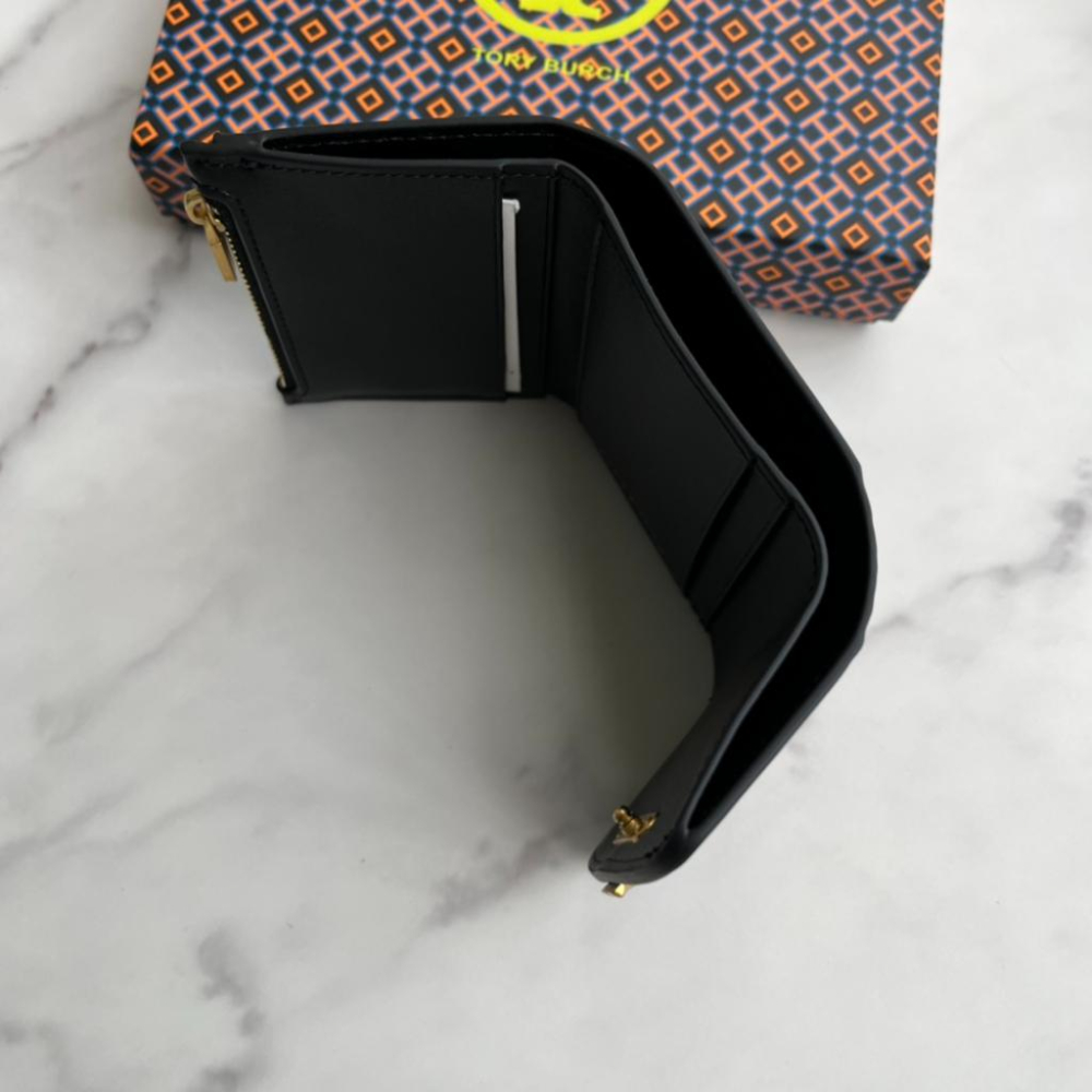 vivian美國代購✨正品 Tory Burch 女生三折錢包 TB 女生短夾 零錢包 小錢包 小短夾 女生皮夾-細節圖7