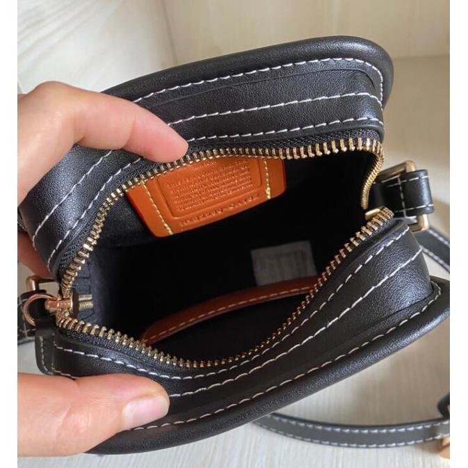 vivian美國代購✨正品 coach  斜背包 Camera 男士復古經典老花斜挎包 手機包 相機包 CA182-細節圖8