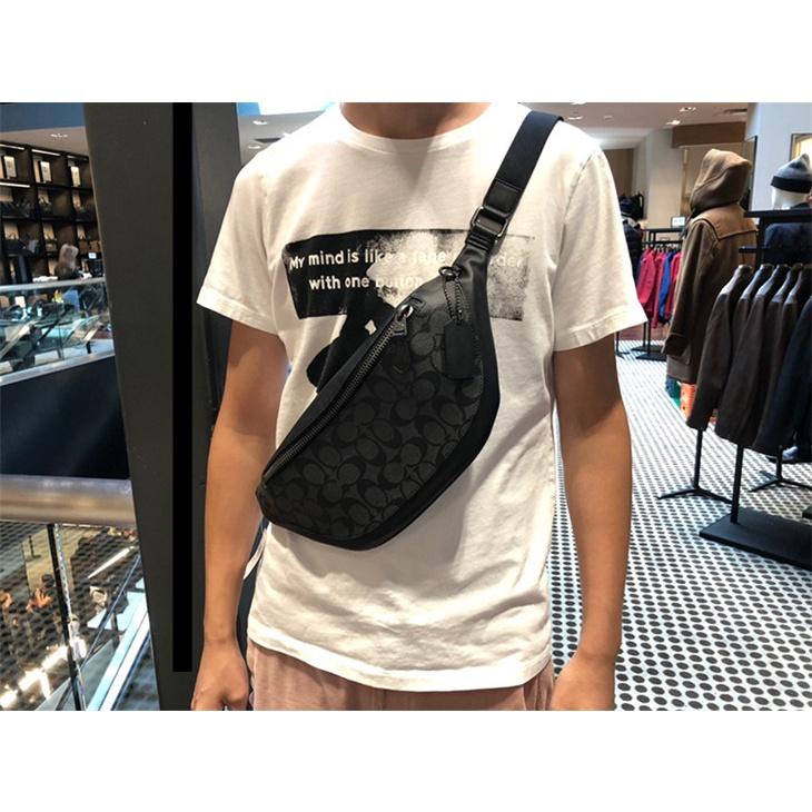 vivian美國代購✨正品 coach 腰包 胸包 休閒單肩包 斜挎包 F48740 F78777-細節圖6