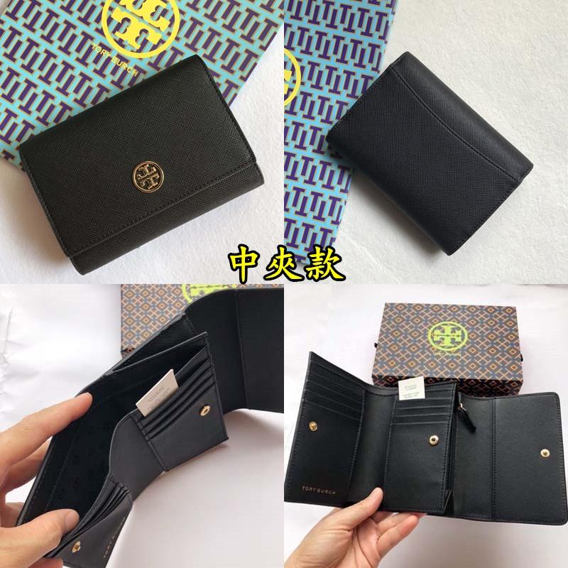 vivian美國代購✨正品 Tory Burch  按扣錢包 TB 女生錢包 中夾 短夾 皮夾 手拿包 中短夾 短錢包-細節圖2