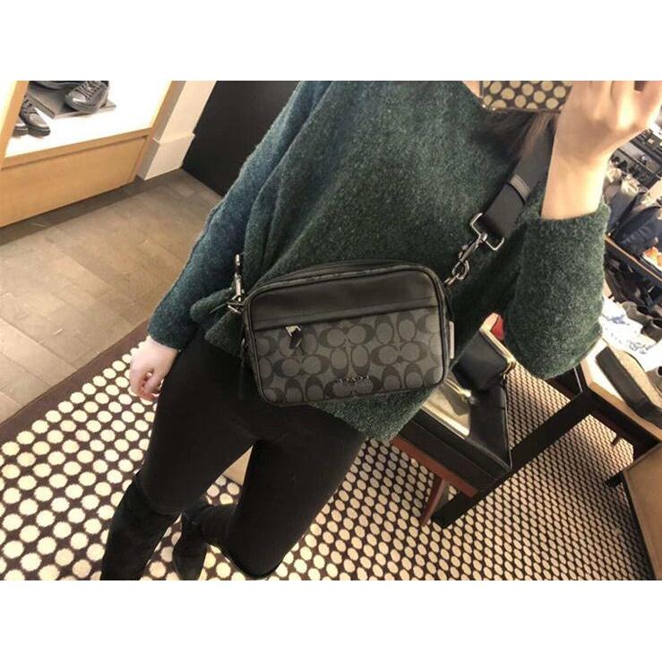 vivian美國代購✨正品 coach 相機包 小方包 單肩側背包 斜挎包 F50715 F89917 附購證禮品袋-細節圖5