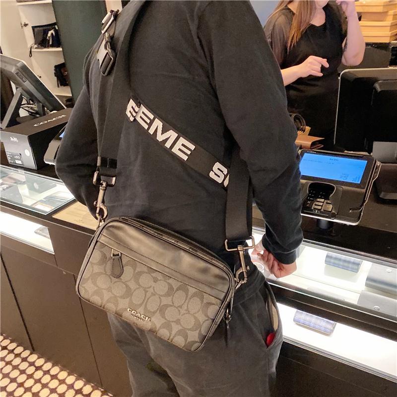 vivian美國代購✨正品 coach 相機包 小方包 單肩側背包 斜挎包 F50715 F89917 附購證禮品袋-細節圖6