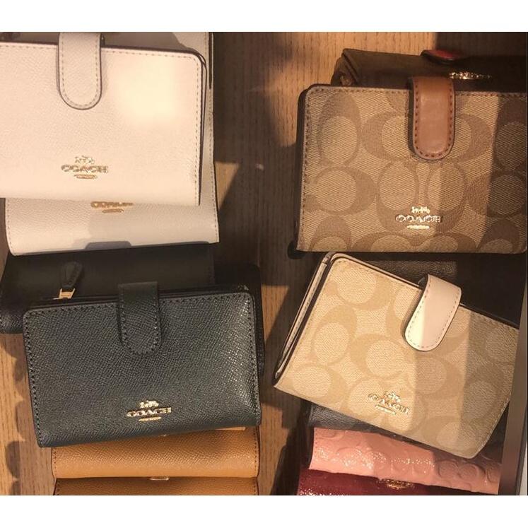 vivian美國代購✨正品 coach 女士皮夾 短夾 錢包 零錢包 F59972 F53562 女生短夾 女生錢包-細節圖2