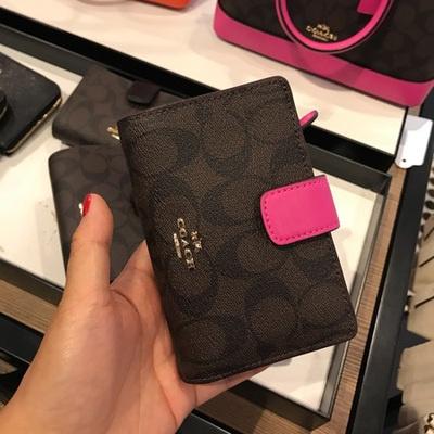 vivian美國代購✨正品 coach 女士皮夾 短夾 錢包 零錢包 F59972 F53562 女生短夾 女生錢包-細節圖5