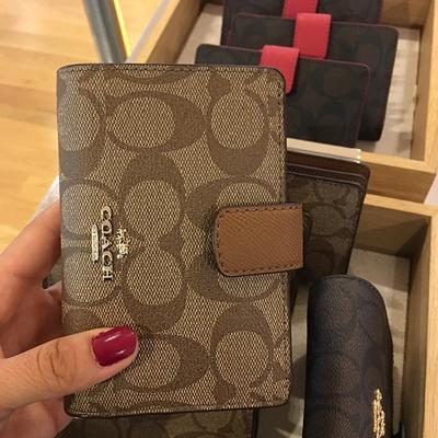 vivian美國代購✨正品 coach 女士皮夾 短夾 錢包 零錢包 F59972 F53562 女生短夾 女生錢包-細節圖6