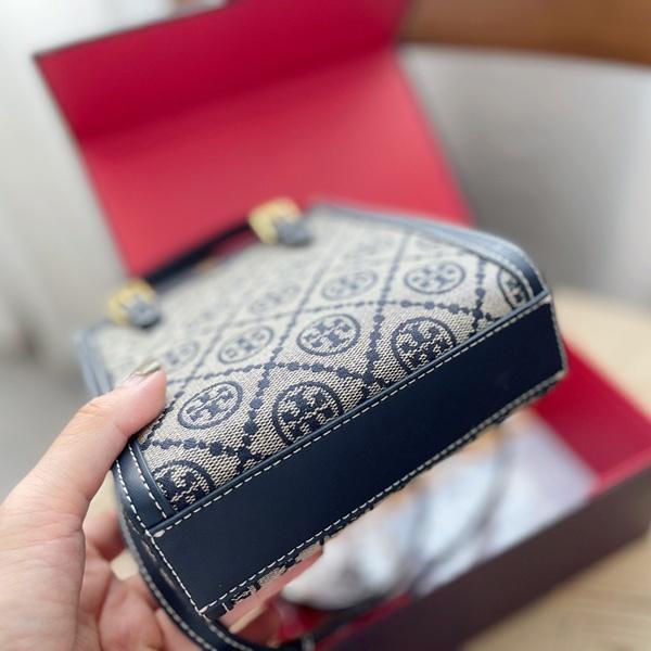vivian美國代購✨正品 Tory Burch 女士帆布小手提包 琴譜包 TB 風琴包 側背包 單肩包 斜背包 肩背包-細節圖6