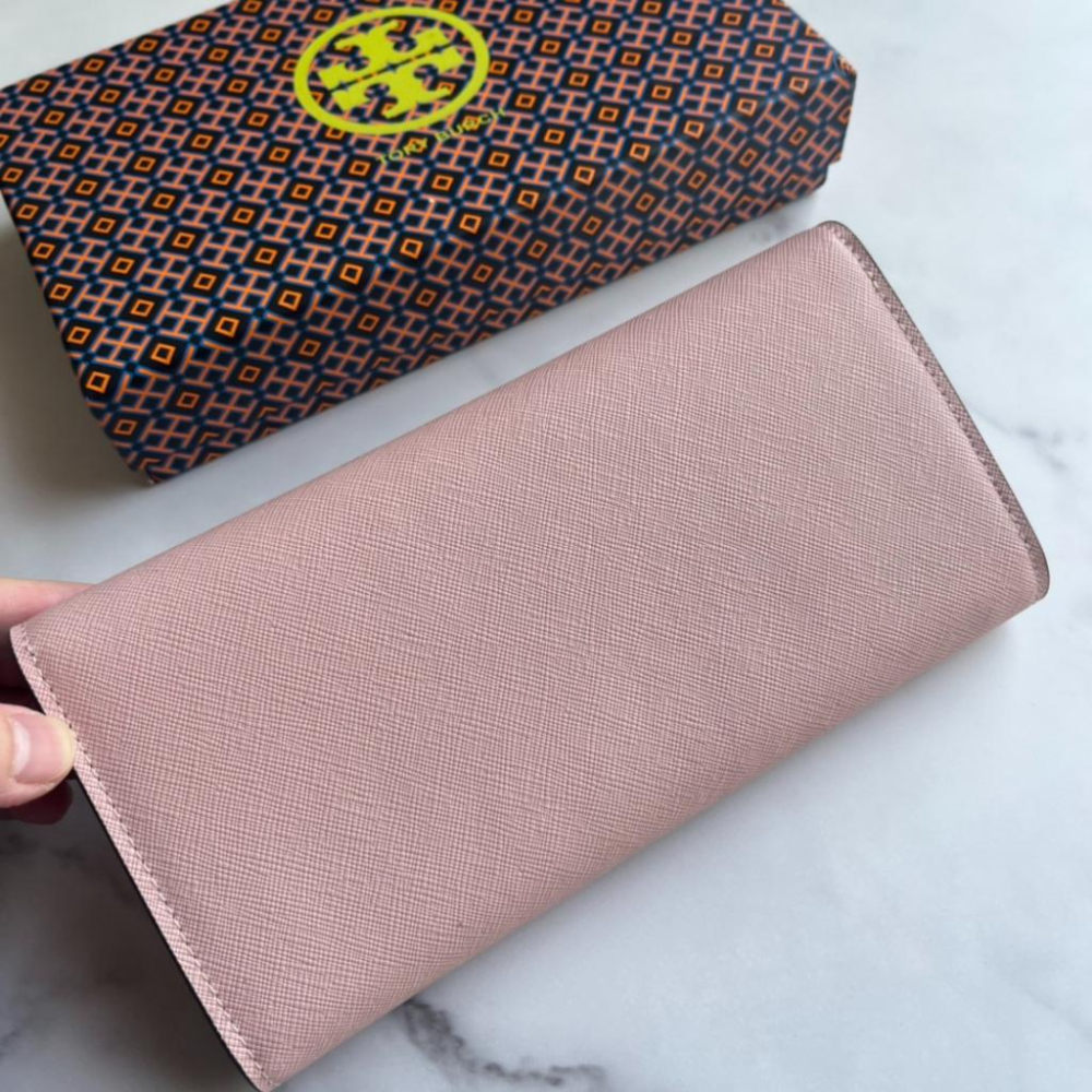 vivian美國代購✨正品 Tory Burch  牛皮 女生錢包 TB 手拿包 女士皮夾 女生長夾 長皮夾 女長夾-細節圖4