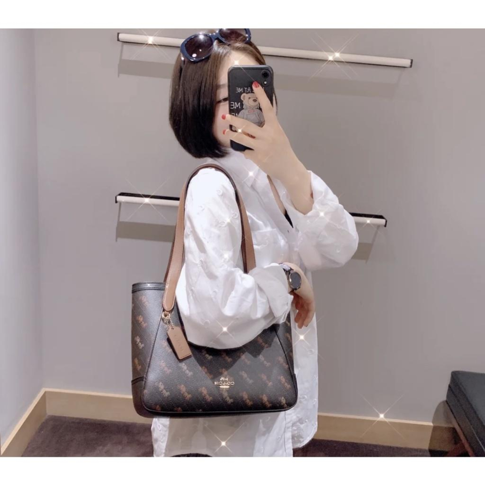 vivian美國代購✨正品 coach 女士馬車托特包 手提包 女生單肩包 c4060 女包 女生包包-細節圖3
