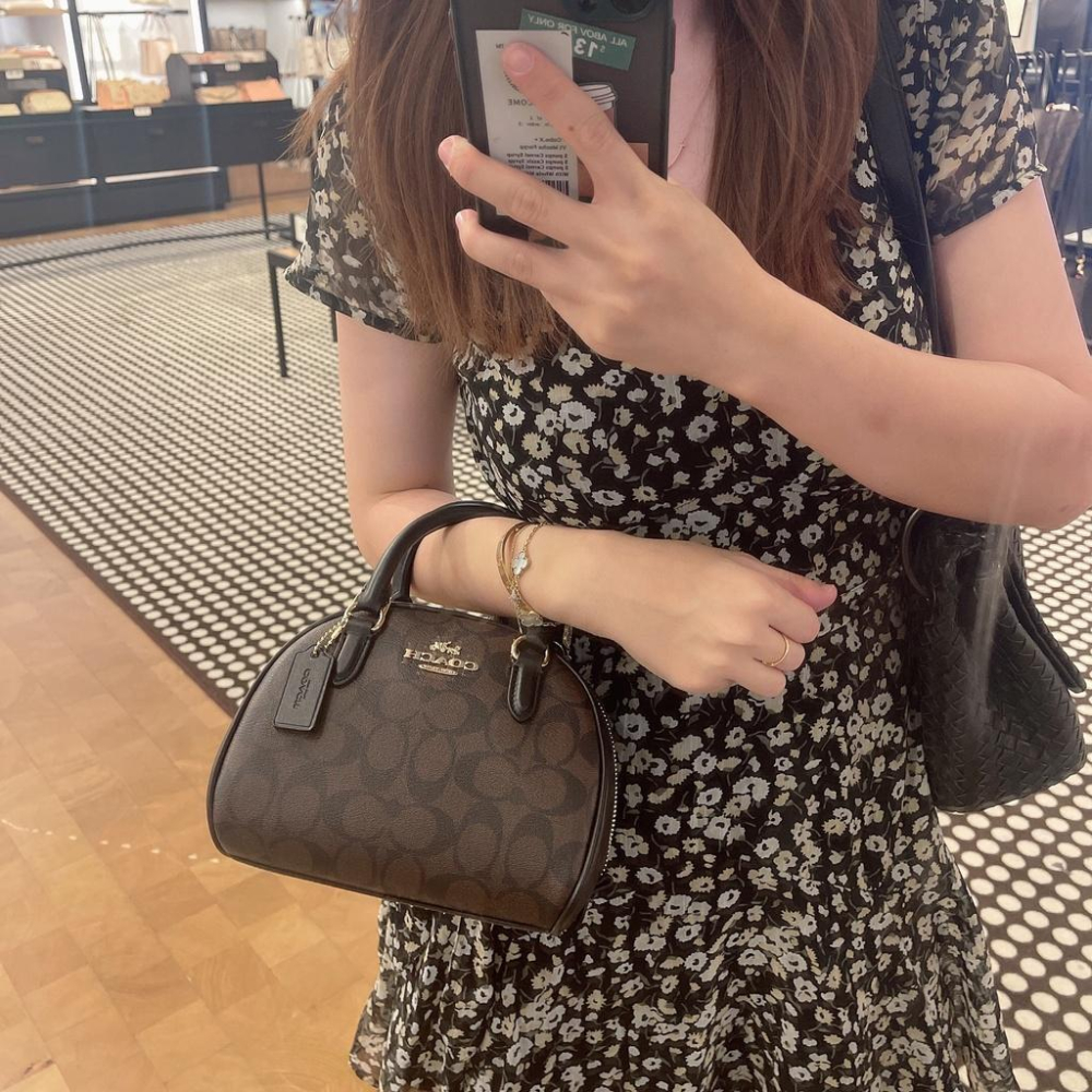 vivian美國代購✨正品 coach 女士新款饅頭包 手提小包 女生側背包 半月包 CA202 女生包包-細節圖4